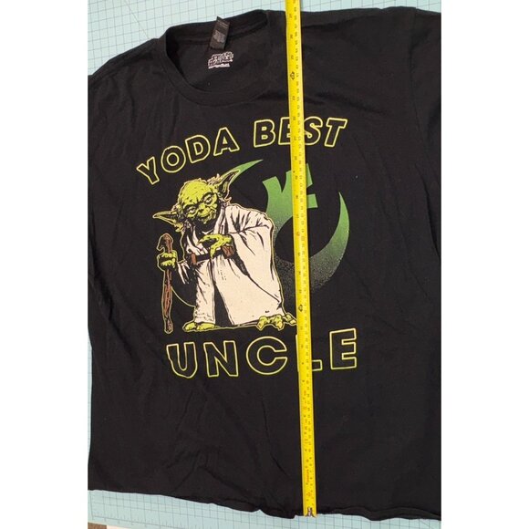 Star Wars Yoda Best Uncle T-Shirt XL Black Funny Gift Tee by Anvil - Picture 5 of 13